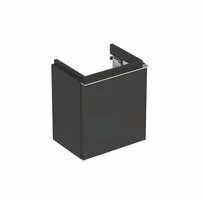 Dulap baza pentru lavoar suspendat negru Geberit Icon 1 usa opritor dreapta 37 cm