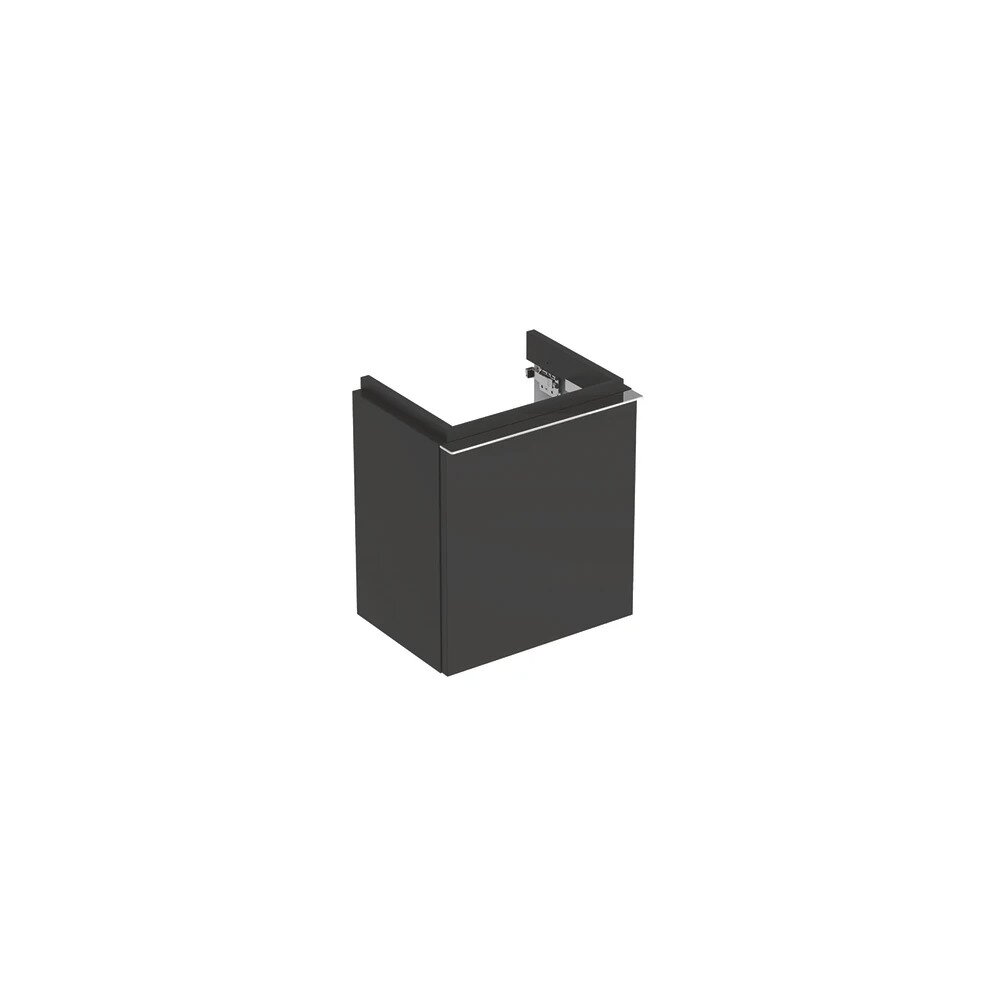 Dulap baza pentru lavoar suspendat negru Geberit Icon 1 usa opritor dreapta 37 cm Geberit