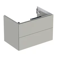 Dulap baza suspendat Geberit One greige mat 75 cm cu 2 sertare