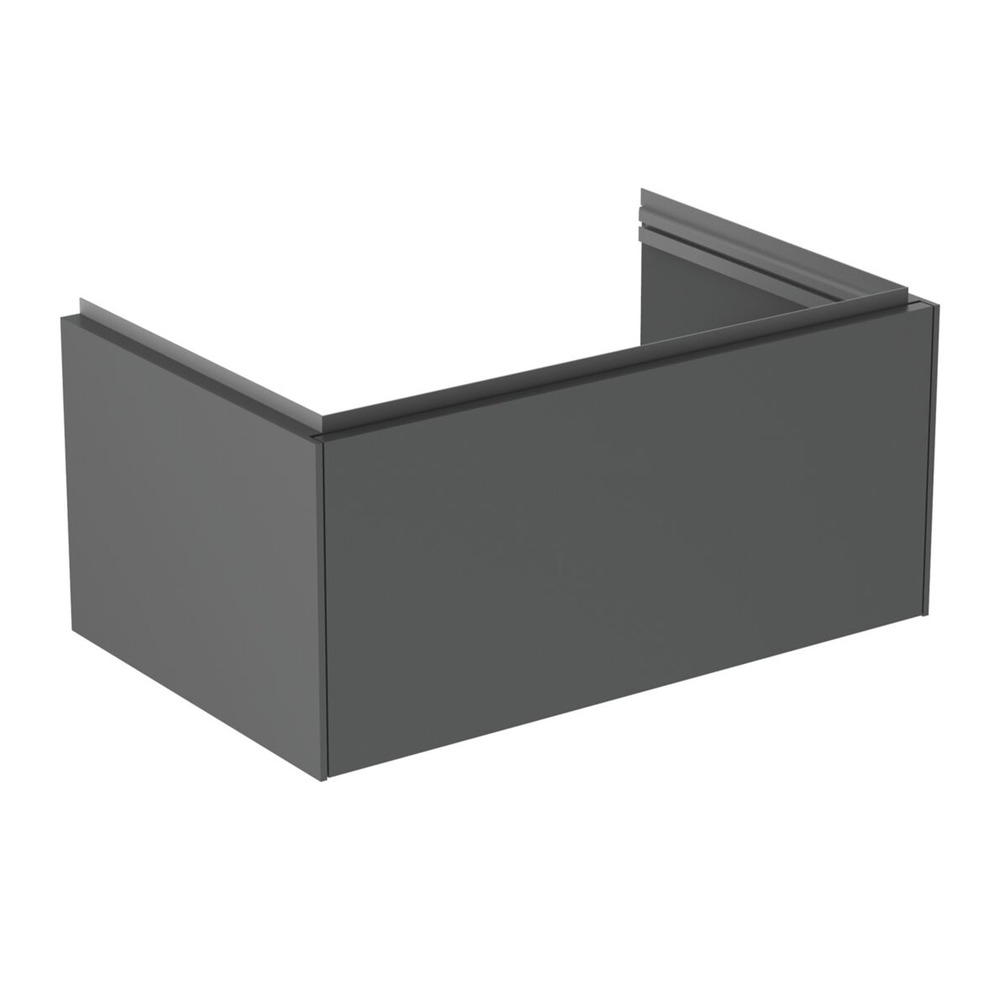 Dulap baza suspendat Ideal Standard Atelier Conca 1 sertar antracit mat 80 cm antracit