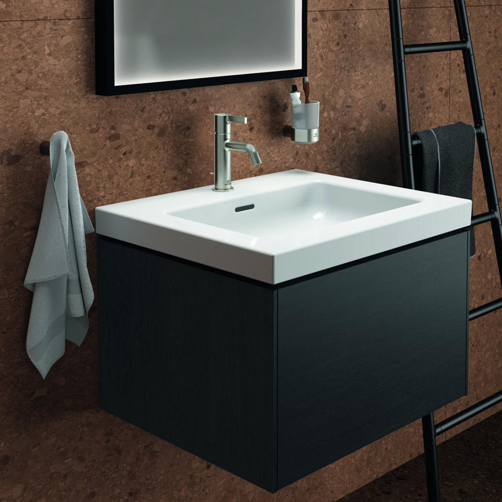 Dulap baza suspendat Ideal Standard Atelier Conca 1 sertar finisaj stejar inchis 60 cm Atelier