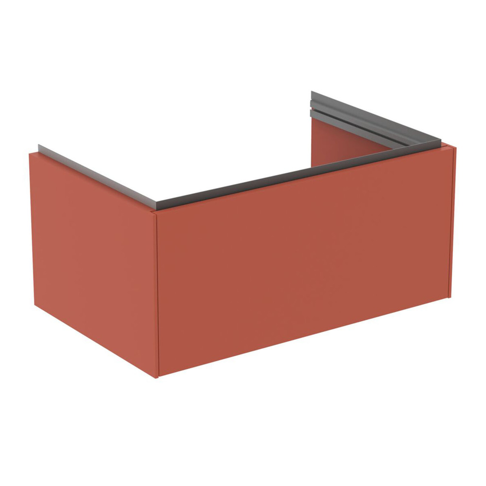 Dulap baza suspendat Ideal Standard Atelier Conca 1 sertar rosu – oranj 80 cm Atelier