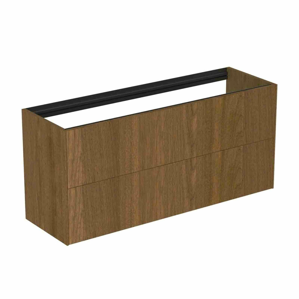 Dulap baza suspendat Ideal Standard Atelier Conca 2 sertare 120 cm finisaj nuc inchis Dulap baza suspendat Ideal Standard Atelier Conca 2 sertare 120 cm finisaj nuc inchis