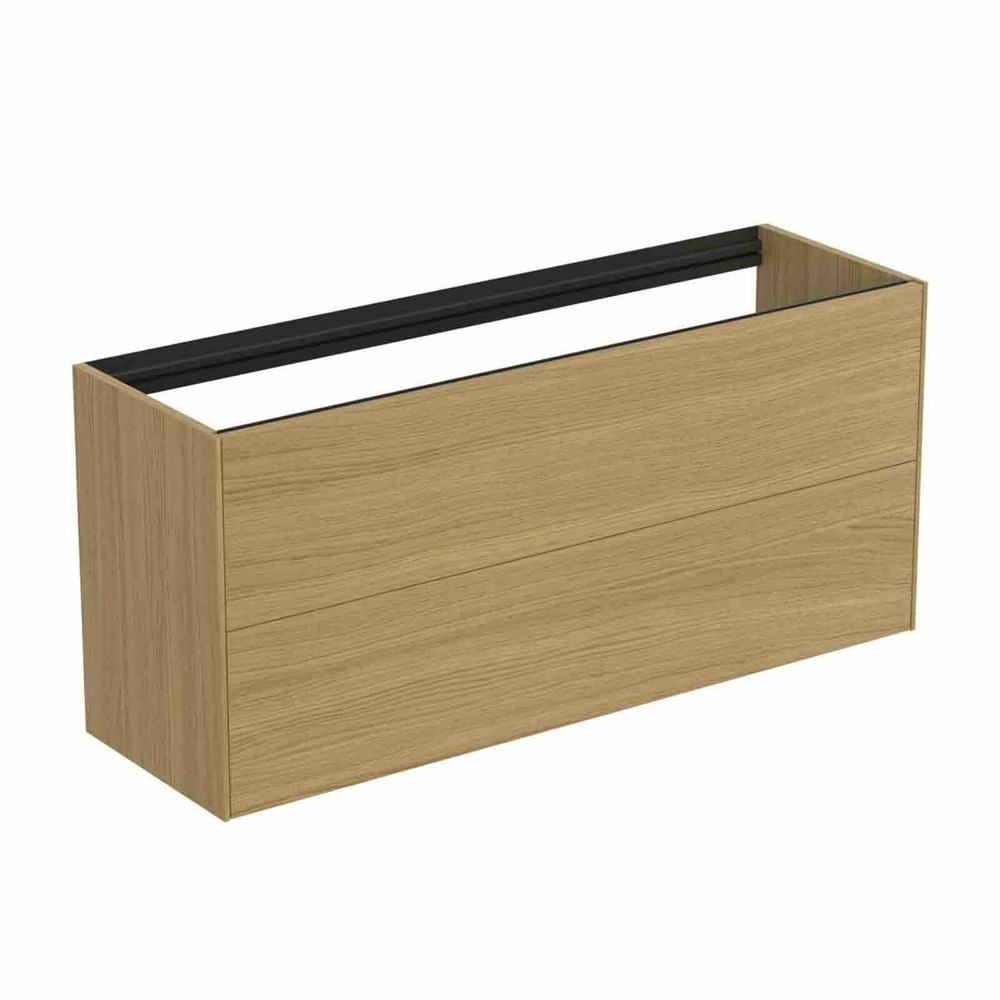 Dulap baza suspendat Ideal Standard Atelier Conca 2 sertare 120 cm finisaj stejar deschis Dulap baza suspendat Ideal Standard Atelier Conca 2 sertare 120 cm finisaj stejar deschis