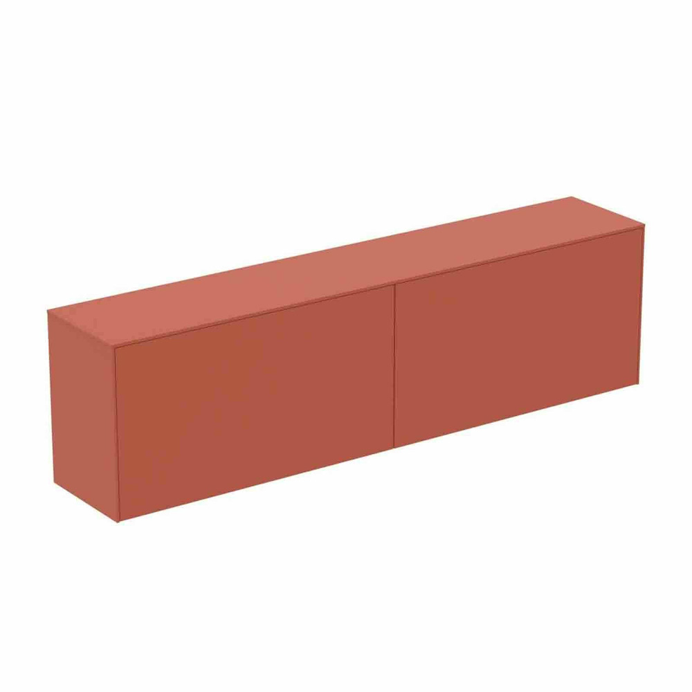 Dulap baza suspendat Ideal Standard Atelier Conca 2 sertare cu blat 200 cm rosu – oranj mat Dulap baza suspendat Ideal Standard Atelier Conca 2 sertare cu blat 200 cm rosu – oranj mat