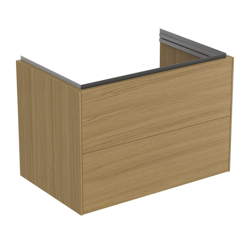 Dulap baza suspendat Ideal Standard Atelier Conca 2 sertare finisaj stejar deschis 80 cm Dulap baza suspendat Ideal Standard Atelier Conca 2 sertare finisaj stejar deschis 80 cm