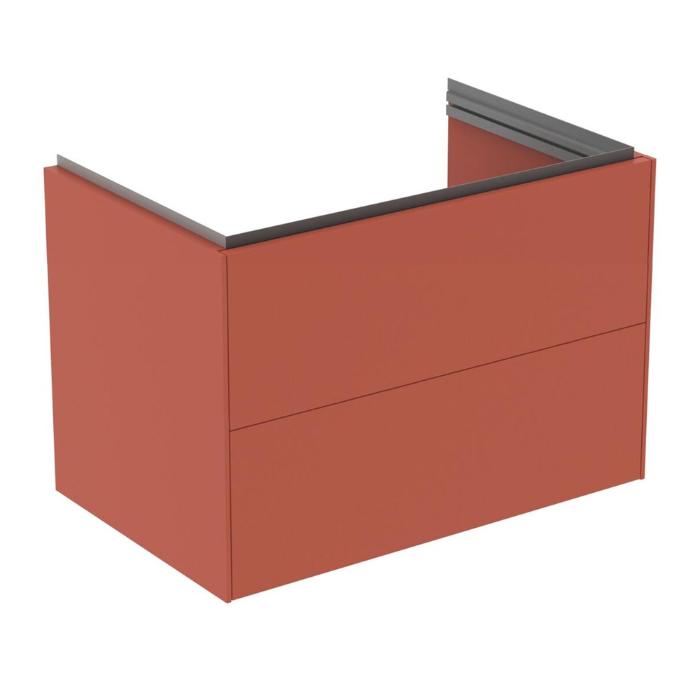 Dulap Baza Suspendat Ideal Standard Atelier Conca 2 Sertare Rosu – Oranj 80 Cm
