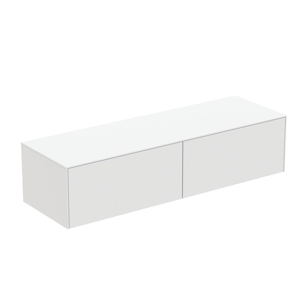 Dulap baza suspendat Ideal Standard Atelier Conca alb mat 2 sertare cu blat 160 cm Dulap baza suspendat Ideal Standard Atelier Conca alb mat 2 sertare cu blat 160 cm
