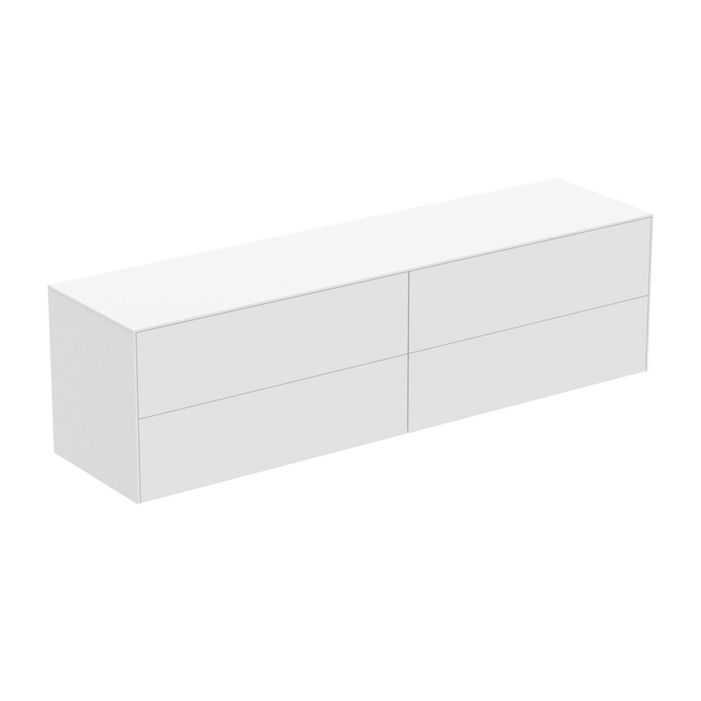 Dulap baza suspendat Ideal Standard Atelier Conca alb mat 4 sertare cu blat 200 cm Dulap baza suspendat Ideal Standard Atelier Conca alb mat 4 sertare cu blat 200 cm