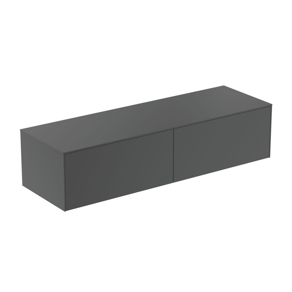 Dulap baza suspendat Ideal Standard Atelier Conca antracit mat 2 sertare cu blat 160 cm Dulap baza suspendat Ideal Standard Atelier Conca antracit mat 2 sertare cu blat 160 cm