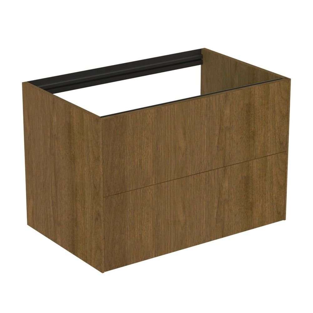 Dulap baza suspendat Ideal Standard Atelier Conca finisaj nuc inchis 2 sertare 80 cm Dulap baza suspendat Ideal Standard Atelier Conca finisaj nuc inchis 2 sertare 80 cm
