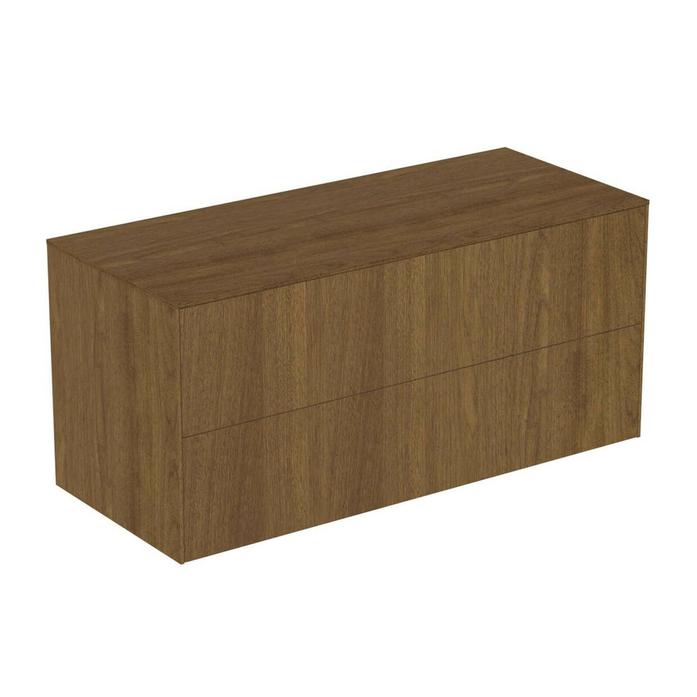 Dulap baza suspendat Ideal Standard Atelier Conca finisaj nuc inchis 2 sertare cu blat 120 cm Dulap baza suspendat Ideal Standard Atelier Conca finisaj nuc inchis 2 sertare cu blat 120 cm
