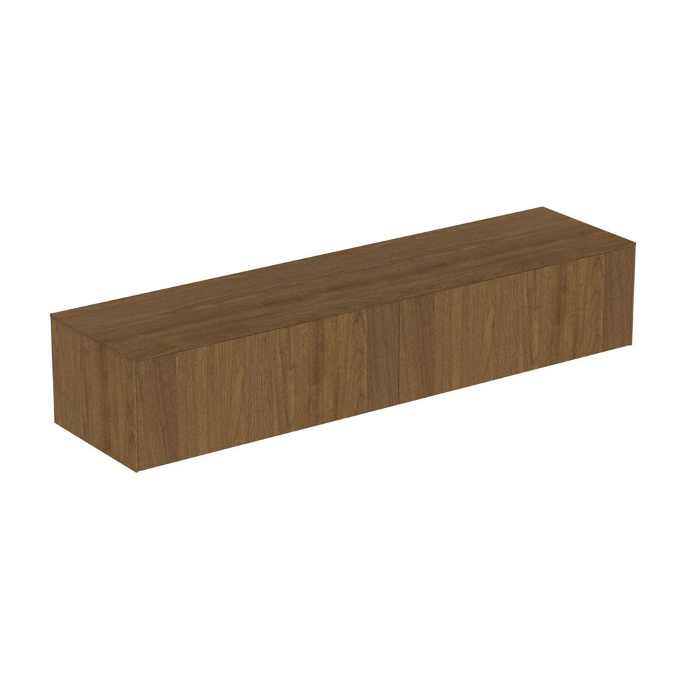 Dulap baza suspendat Ideal Standard Atelier Conca finisaj nuc inchis 2 sertare cu blat 200 cm Dulap baza suspendat Ideal Standard Atelier Conca finisaj nuc inchis 2 sertare cu blat 200 cm