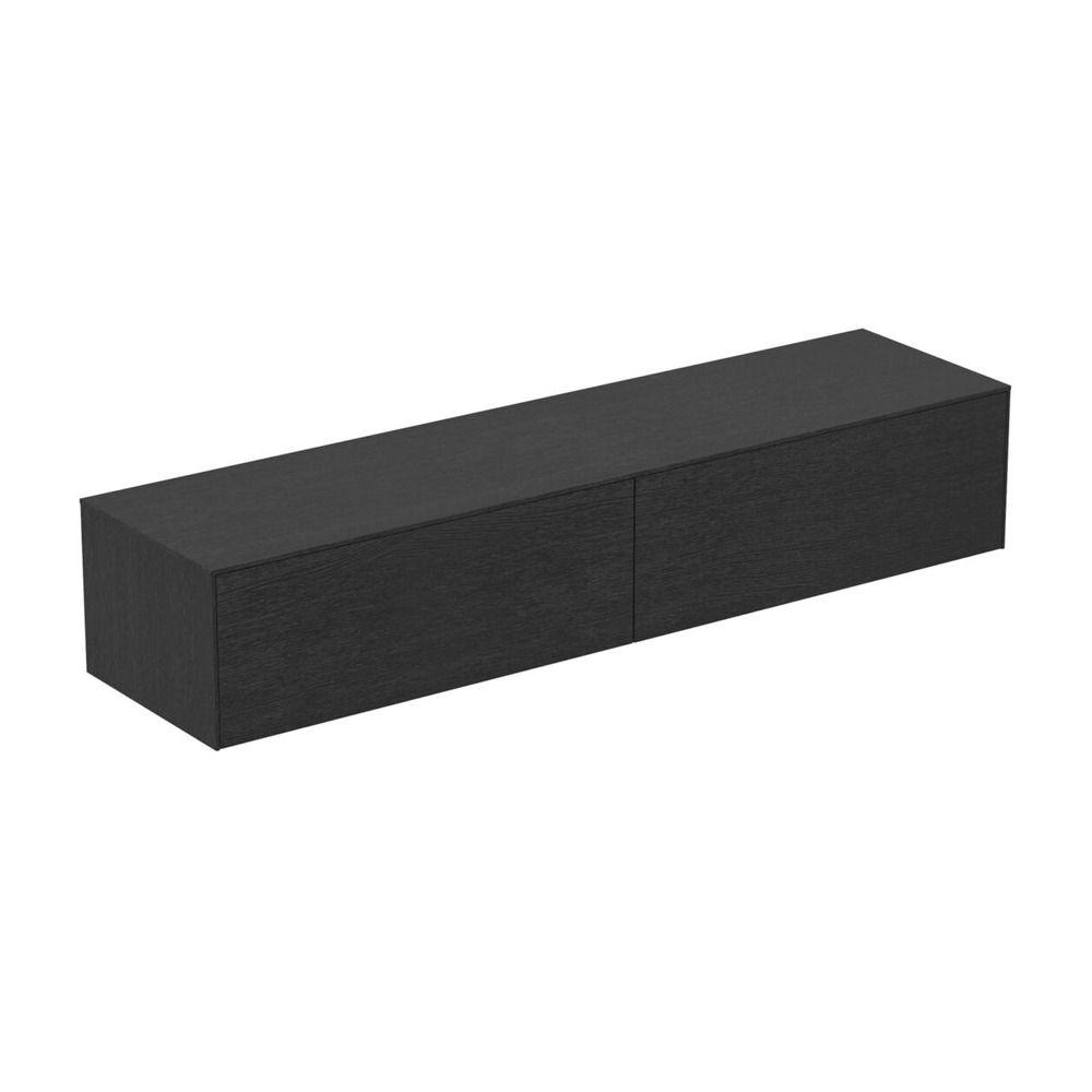 Dulap baza suspendat Ideal Standard Atelier Conca finisaj stejar inchis 2 sertare cu blat 200 cm Dulap baza suspendat Ideal Standard Atelier Conca finisaj stejar inchis 2 sertare cu blat 200 cm