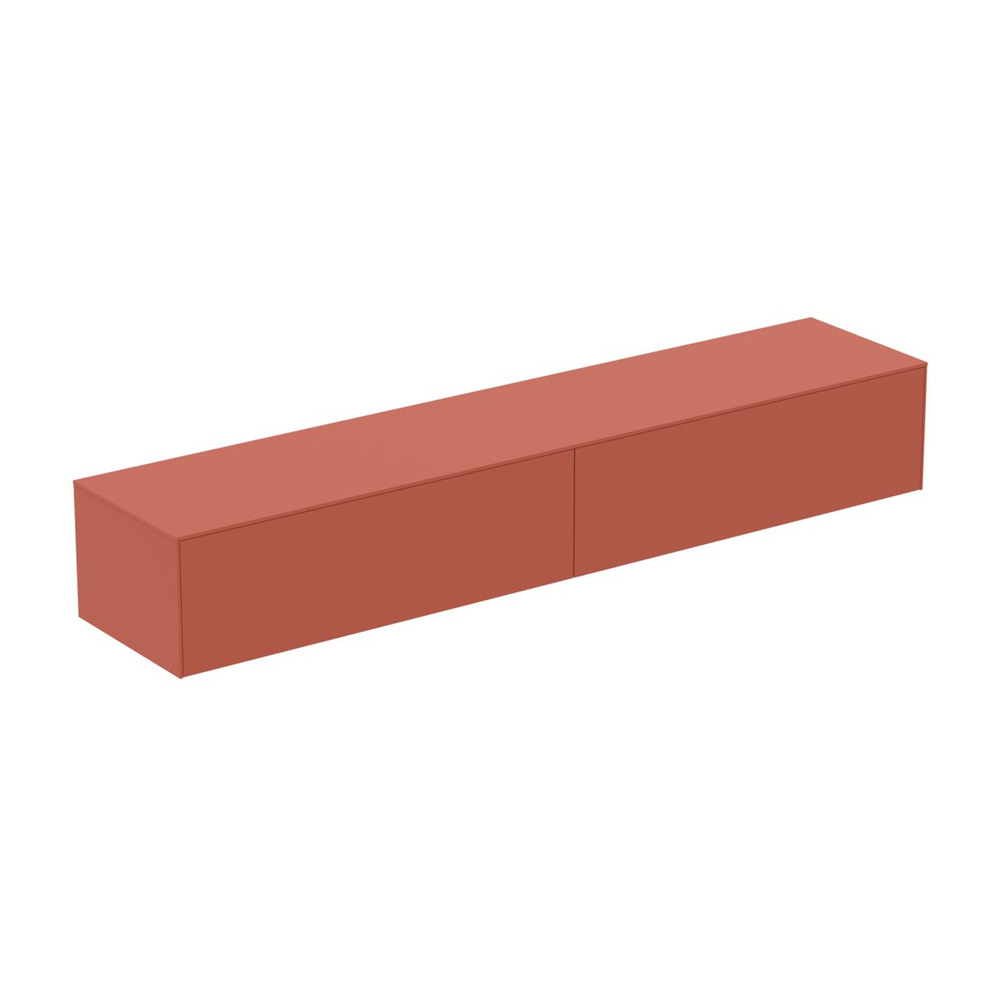 Dulap baza suspendat Ideal Standard Atelier Conca rosu – oranj mat 2 sertare cu blat 240 cm Dulap baza suspendat Ideal Standard Atelier Conca rosu – oranj mat 2 sertare cu blat 240 cm