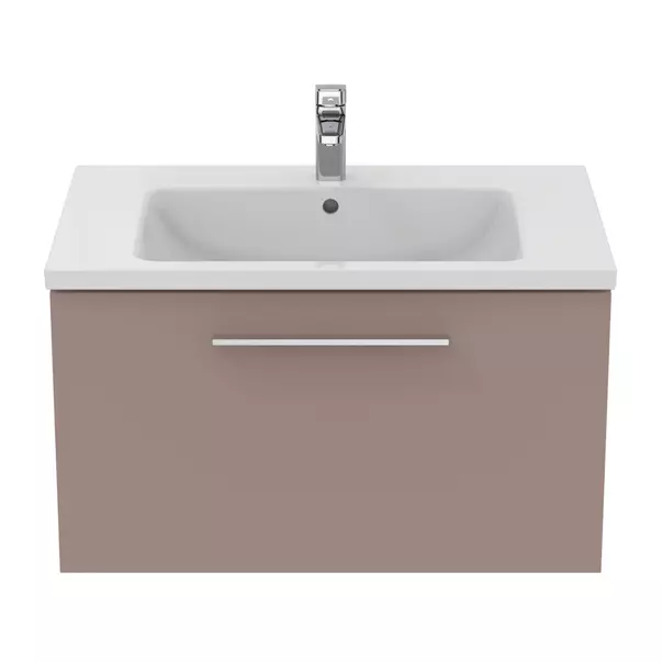 Dulap baza suspendat Ideal Standard i.life B gri - bej mat 1 sertar 80 cm picture - 2