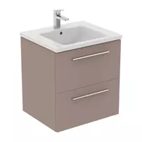 Dulap baza suspendat Ideal Standard i.life B gri - bej mat 2 sertare 60 cm picture - 9