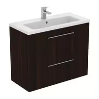 Dulap baza suspendat Ideal Standard i.life S 2 sertare stejar cafeniu 80 cm picture - 3