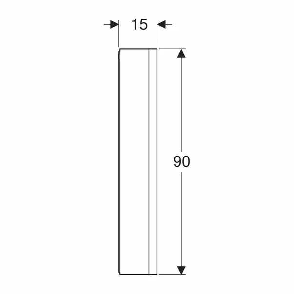 Dulap cu oglinda si nisa Geberit One ComfortLight dreapta 60 cm alb picture - 3