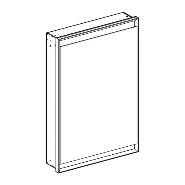 Dulap incastrat cu oglinda Geberit One ComfortLight 60 cm dreapta aluminiu eloxat picture - 5
