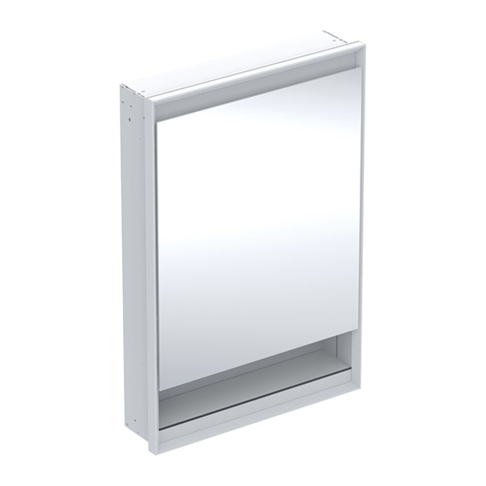 Dulap incastrat cu oglinda si nisa Geberit One ComfortLight 60 cm dreapta alb alb