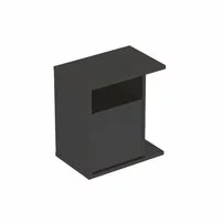 Dulap lateral suspendat lava gri inchis Geberit Icon adancime 28 cm