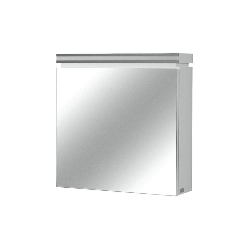 Dulap suspendat cu oglinda Cersanit Olivia mdf alb 56×56 cm Cersanit