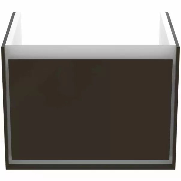 Dulap suspendat pentru lavoar maro inchis lemn Ideal Standard Connect Air Cube 53.5 cm