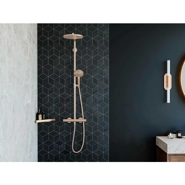 Etajera dus de colt Hansgrohe AddStoris auriu lucios picture - 4