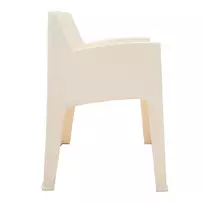 Scaun de gradina Pakoworld Milena polipropilena alb picture - 7