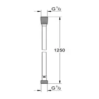 Furtun de dus Grohe SilverFlex 125 cm antracit lucios Hard Graphite picture - 2