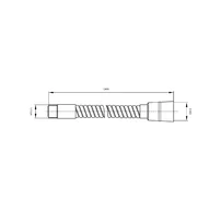 Furtun flexibil baterie baie/bucatarie Omnires  negru picture - 2