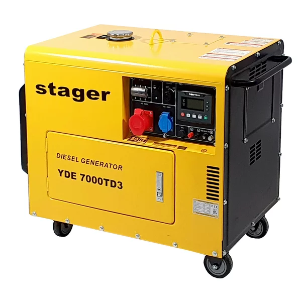 Generator insonorizat Stager YDE7000TD3 diesel trifazat 5.04kW, 8A, 3000rpm picture - 3
