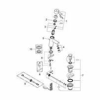Baterie lavoar Grohe Concetto crom lucios picture - 2
