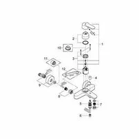 Baterie cada - dus Grohe Eurostyle Cosmopolitan crom lucios picture - 3