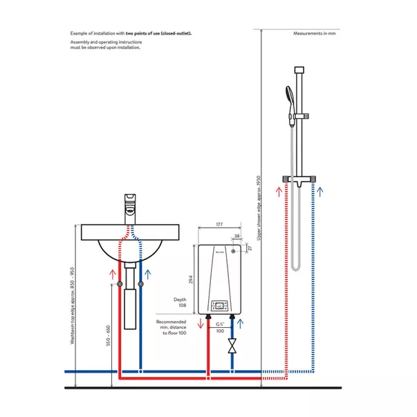 Incalzitor instant de apa Clage E-compact CEX 9 clasa A 6.6kW picture - 3