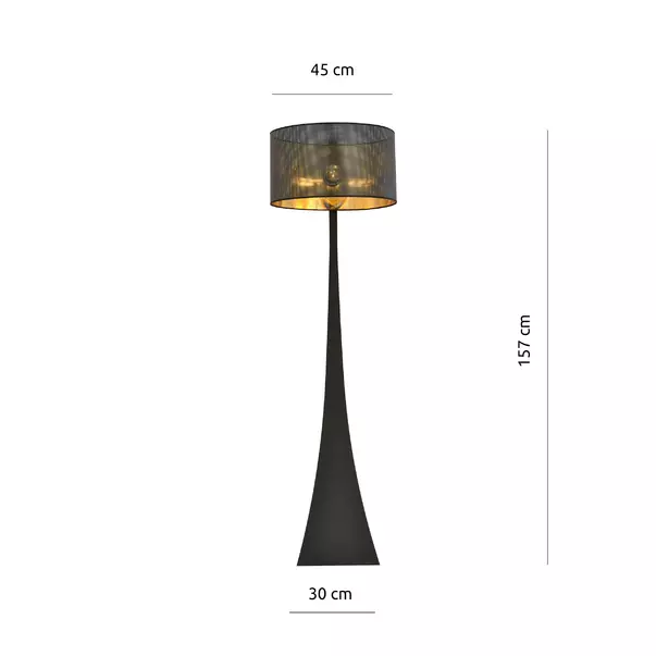 Lampadar Emibig Estrella LP1 negru/auriu picture - 4