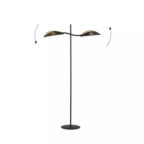 Lampadar Emibig Lotus LP2 negru/auriu picture - 3
