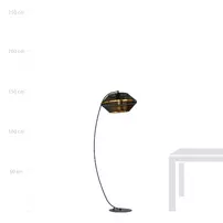 Lampadar Emibig Malia LP negru/auriu picture - 5