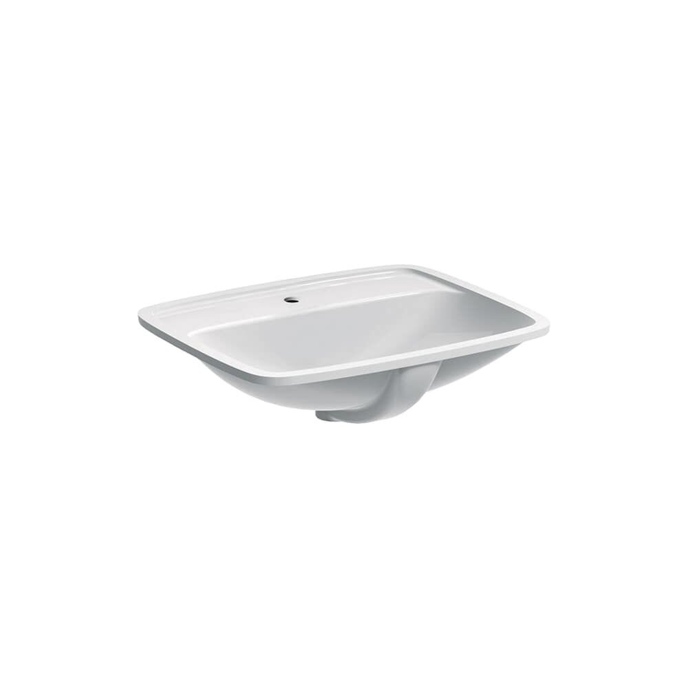 Lavoar cu suport suspendat Geberit Selnova Square 60 cm cu orificiu baterie