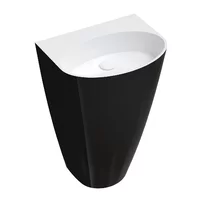 Lavoar freestanding Omnires Siena M+ negru - alb 55 cm