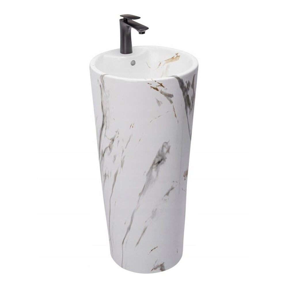 Lavoar freestanding Rea Blanka stil marmura mat Lavoar freestanding Rea Blanka stil marmura mat