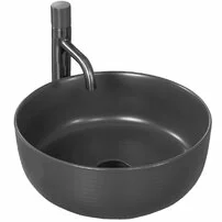 Lavoar gri mat pe blat Rea Brenda 37 cm