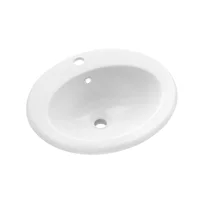 Lavoar incastrat Invena Ajtra 50 cm alb