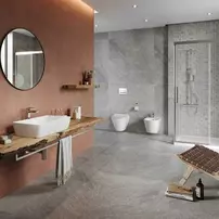 Lavoar pe blat Cersanit City alb lucios 50 cm picture - 2