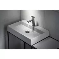 Lavoar pe blat Deante Correo gri-metalic 40x60cm picture - 10
