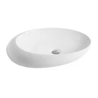 Lavoar pe blat Fluminia Maxi Egg alb 66 cm