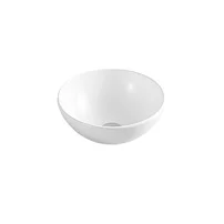 Lavoar pe blat Fluminia Round alb 33 cm