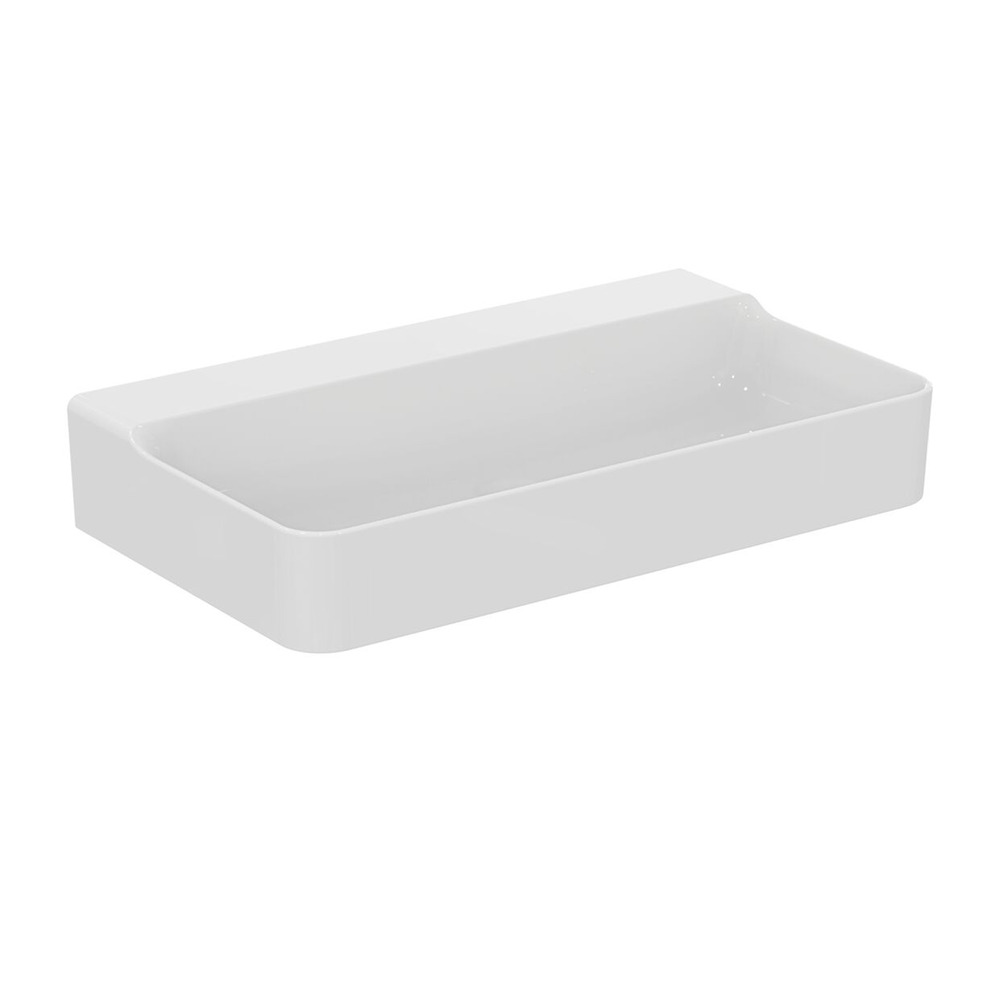 Lavoar pe blat Ideal Standard Atelier Conca 80 cm alb lucios Lavoar pe blat Ideal Standard Atelier Conca 80 cm alb lucios