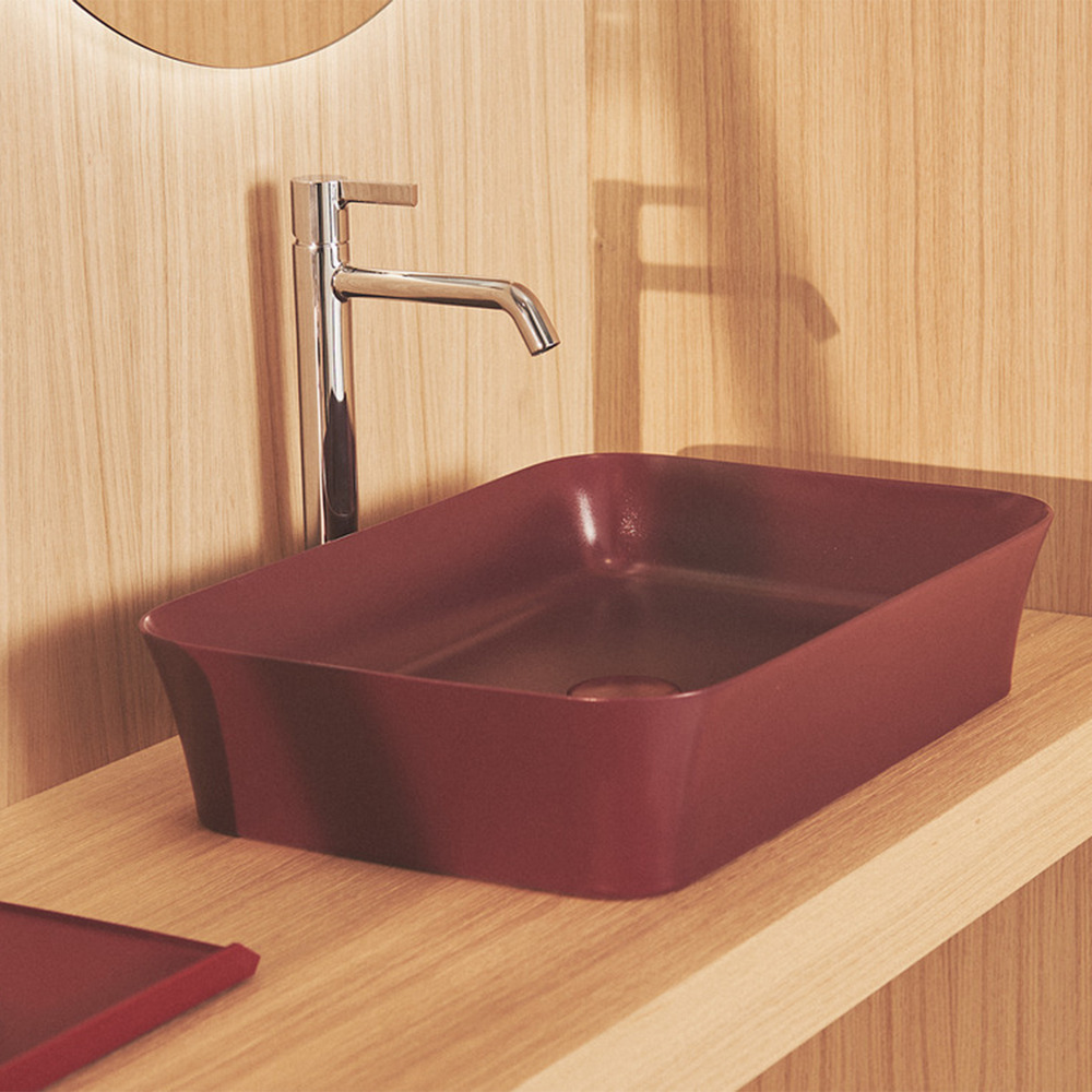 Lavoar pe blat Ideal Standard Atelier Ipalyss Pomegranate 65 cm rosu bordo ||Obiecte